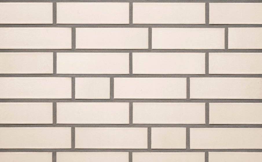 Клинкерный кирпич Roben Oslo perlweiss glatt, пустотелый, гладкий, 190*90*90 мм