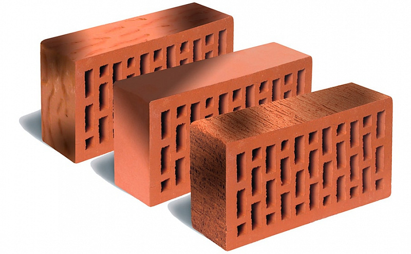 Кирпич ЛСР пустотелый "Красный Флэшинг" гладкий 250*120*65 мм