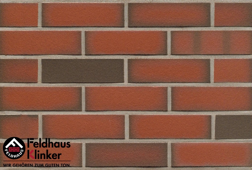 Клинкерная фасадная плитка Feldhaus Klinker R303 Ardor liso гладкая NF9, 240*9*71 мм